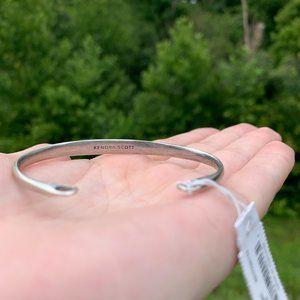 KENDRA SCOTT • Vintage Silver Pinch Cuff Bracelet*